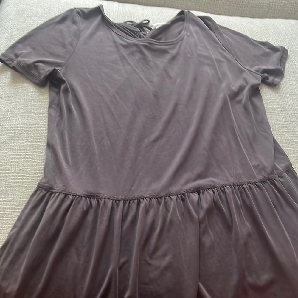 Gray peplum top